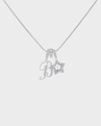 Sparkling Initial & Star Charm Necklace - view 37