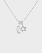 Sparkling Initial & Star Charm Necklace - view 38
