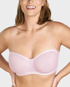 Full-Bust Strapless Balconette Underwire Bra
