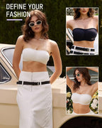 Strapless Wireless Padded Bandeau Bra - view 6