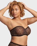 Full-Bust Strapless Balconette Underwire Bra - view 4