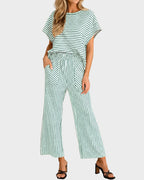 Striped Two-Piece Lounge Set - view 22