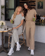 Striped Two-Piece Lounge Set - view 4