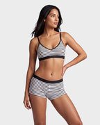 Striped Soft Breathable Boyshort Panties (5 Pack) - view 9