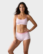 Striped Soft Breathable Boyshort Panties (5 Pack) - view 5