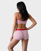 Striped Soft Breathable Boyshort Panties (5 Pack) - view 8