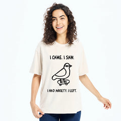 Tokyo-Tiger Funny Meme Bird Just Needs A Break Washed T-Shirt