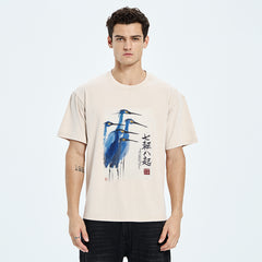 Tokyo-Tiger Wings That Never Yield Washed T-Shirt