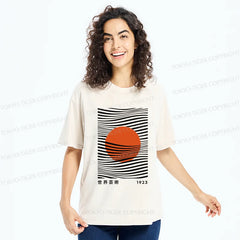 Tokyo-Tiger Minimalist Art Sun Washed T-Shirt