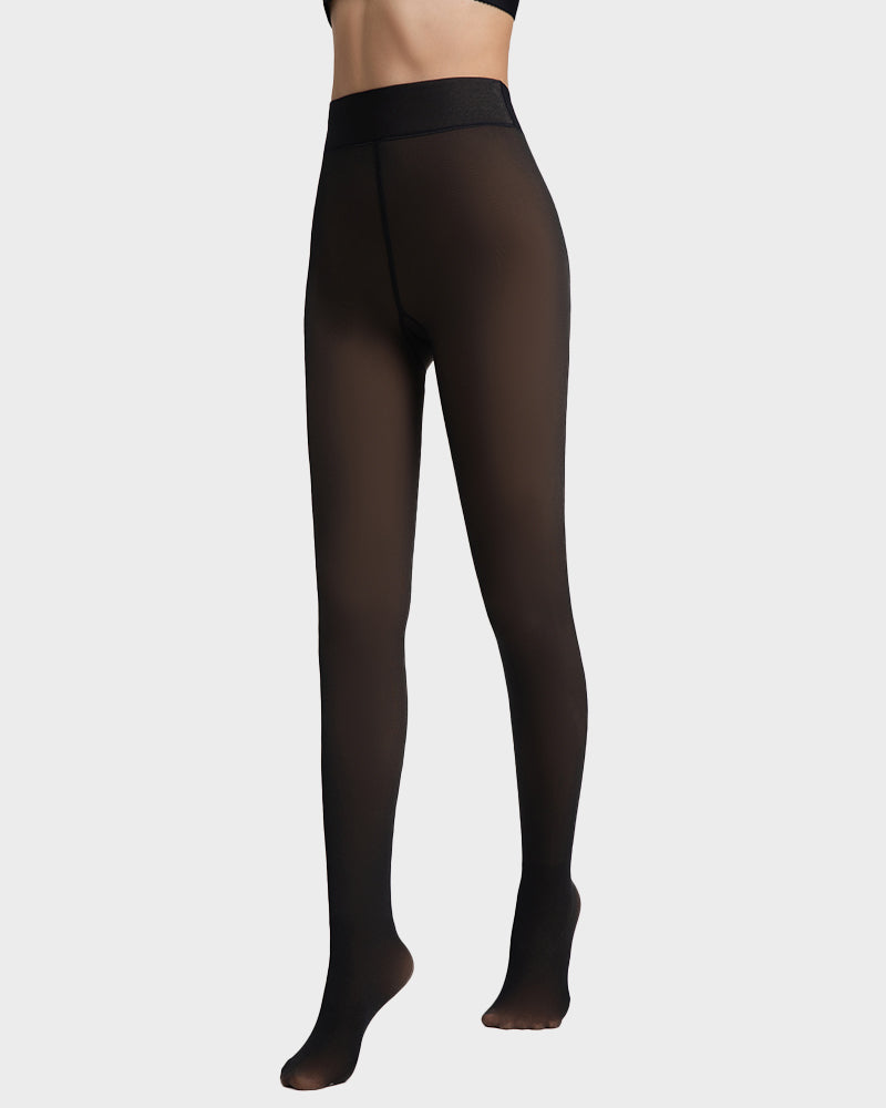Translucent Fleece Lined Tights - view 20