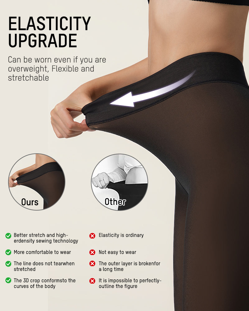 Translucent Fleece Lined Tights - view 28