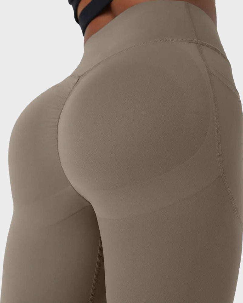 Tummy Control Butt-Lifting Training Leggings with Pockets - view 7