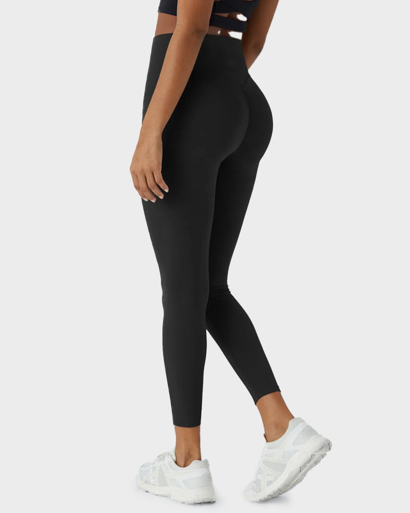 Tummy Control Butt-Lifting Training Leggings with Pockets - view 9