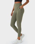 Tummy Control Butt-Lifting Training Leggings with Pockets - view 28
