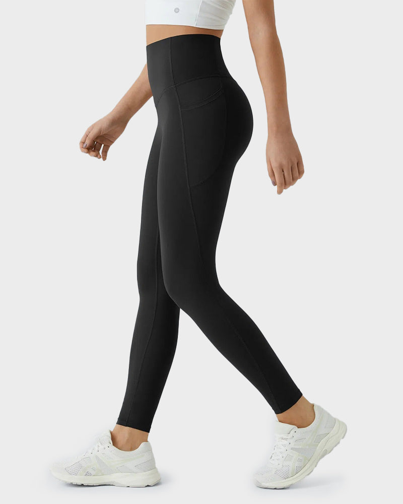 Tummy Control Butt-Lifting Training Leggings with Pockets - view 11