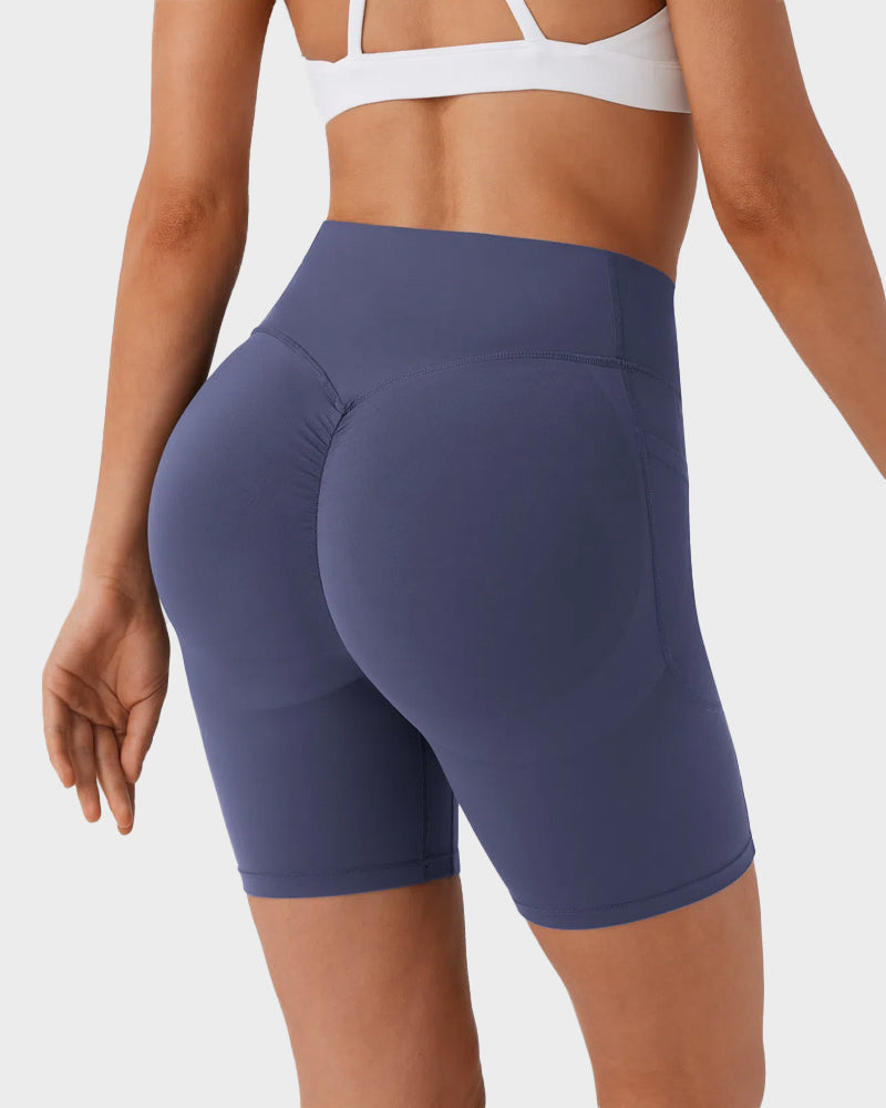 Tummy Control Butt-Lifting Training Shorts with Pockets – 7" - view 11