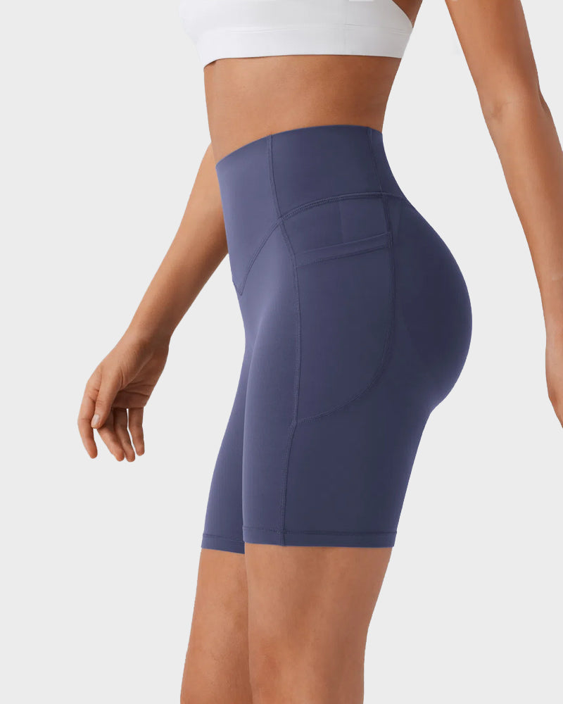 Tummy Control Butt-Lifting Training Shorts with Pockets – 7" - view 12