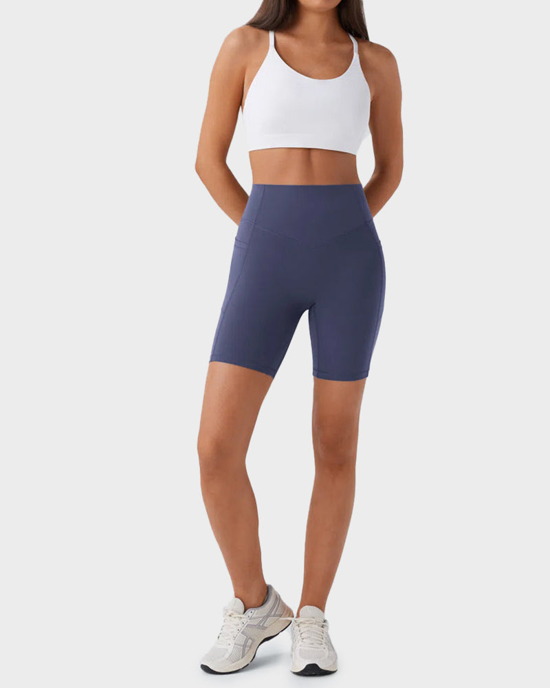 Tummy Control Butt-Lifting Training Shorts with Pockets – 7" - view 14
