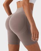 Tummy Control Butt-Lifting Training Shorts with Pockets – 7" - view 2