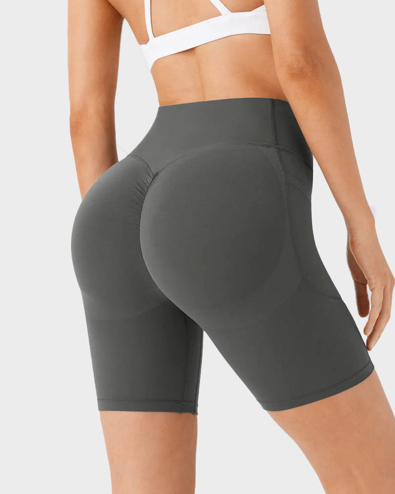 Tummy Control Butt-Lifting Training Shorts with Pockets – 7" - view 7