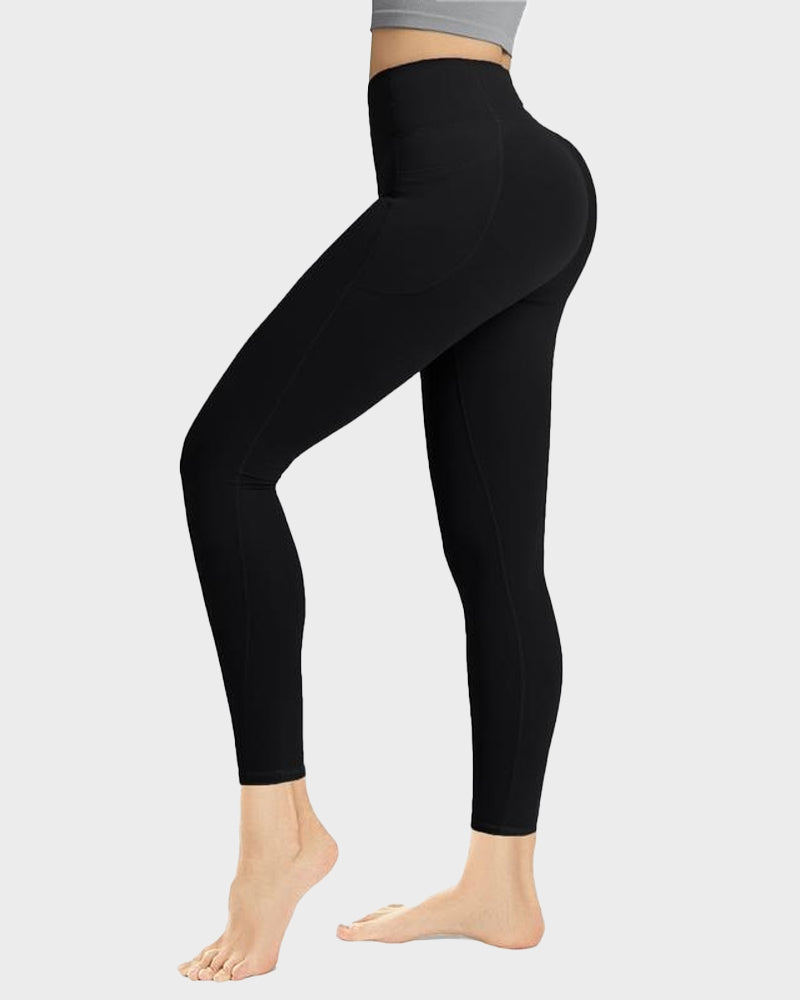 Tummy Control Butt-Lifting Training Leggings with Pockets - view 13