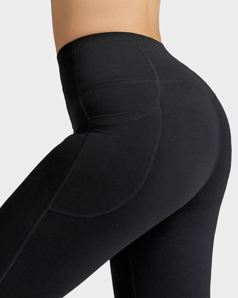Tummy Control Butt-Lifting Training Leggings with Pockets - view 14