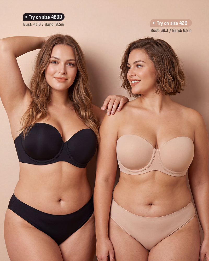 Ultra-Thin Convertible Strapless Minimizer Bra - view 9