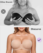 Ultra-Thin Convertible Strapless Minimizer Bra - view 6