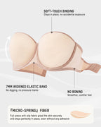 Ultra-Thin Convertible Strapless Minimizer Bra - view 4