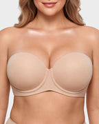 Ultra-Thin Convertible Strapless Minimizer Bra - view 17