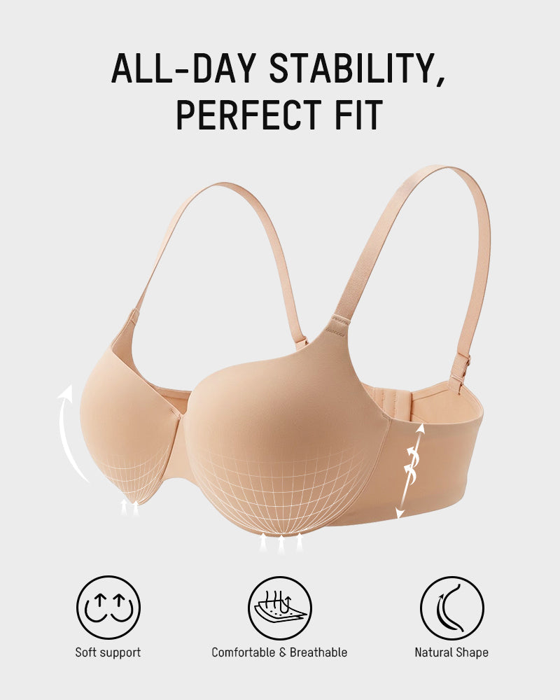 Underwire Push-Up Balconette Bra With Removable Straps - view 6