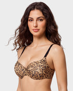 Underwire Push-Up Balconette Bra With Removable Straps - view 9