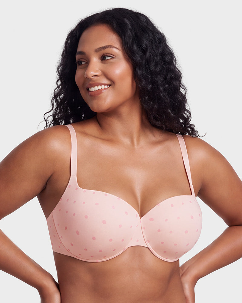 Underwire Push-Up Balconette Bra With Removable Straps - view 14