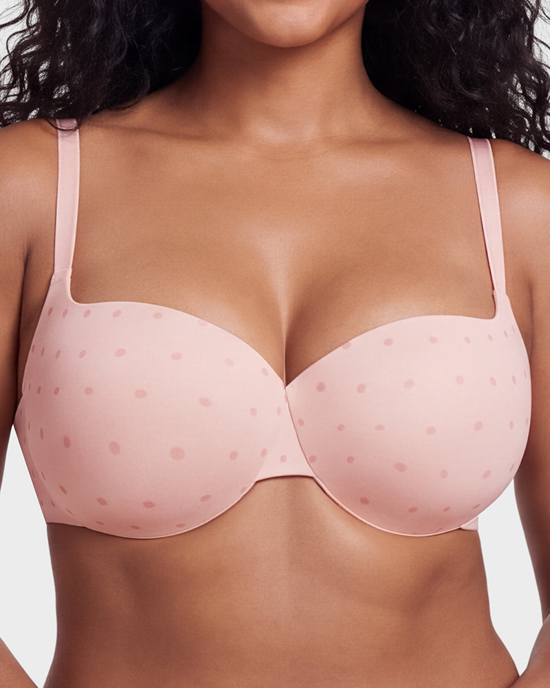 Underwire Push-Up Balconette Bra With Removable Straps - view 22