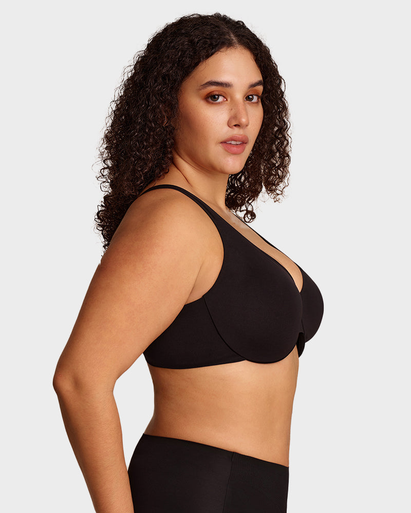 Underwire Adjustable Deep V-neck Bra - view 12