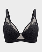 Unlined Lace Underwire Minimizer Bra - view 28