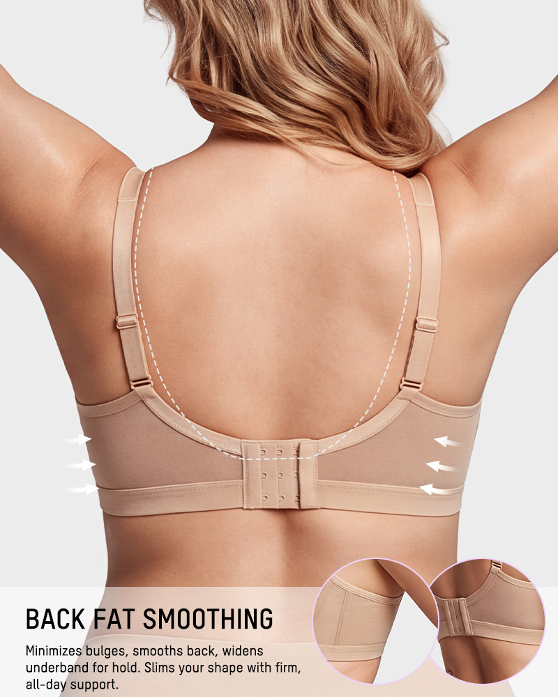 Unlined Lace Underwire Minimizer Bra - view 4
