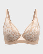 Unlined Lace Underwire Minimizer Bra - view 26