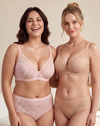 Unlined Lace Underwire Minimizer Bra - view 18