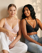 Unlined Lace Underwire Minimizer Bra - view 9