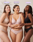 Unlined Lace Underwire Minimizer Bra - view 11