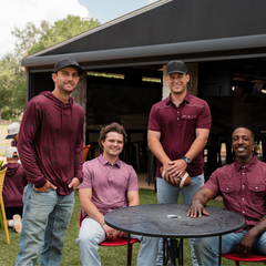 Performance Hoodie - Maroon Texas Camo