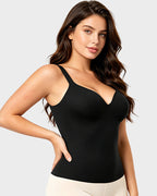 V-Neck Built-In Bra Shaping Cami - view 8