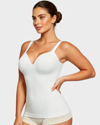 V-Neck Built-In Bra Shaping Cami - view 14