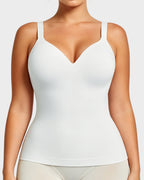 V-Neck Built-In Bra Shaping Cami - view 18