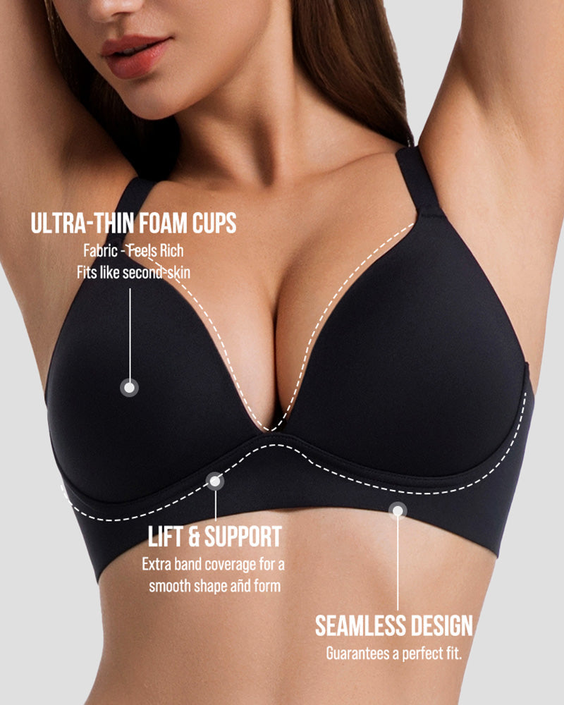 Wireless Deep V Invisible Lift Bra - view 3