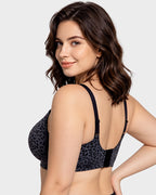 Leopard Deep-V Wire-Free Push-Up Bra - view 11