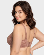 Leopard Deep-V Wire-Free Push-Up Bra - view 9