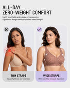Leopard Deep-V Wire-Free Push-Up Bra - view 6