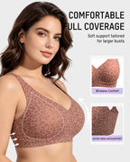 Leopard Deep-V Wire-Free Push-Up Bra - view 3